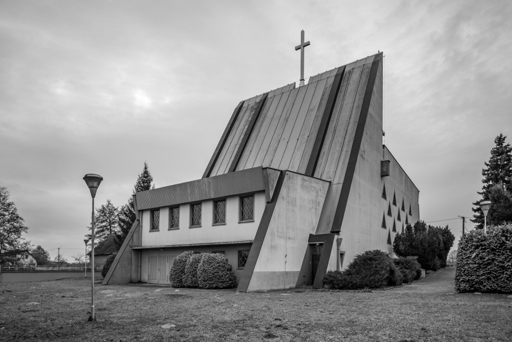 The Soviet-era church at Dębnica